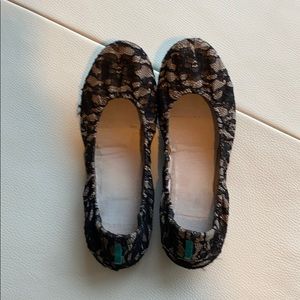Black lace tieks, size 9, used condition